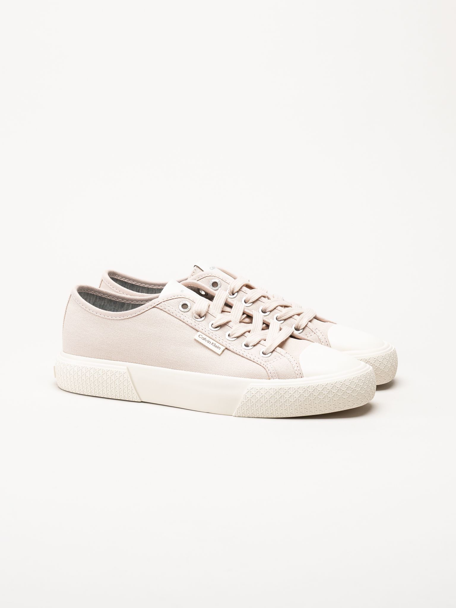 Calvin Klein - Vulc Low Lace Up - Rosa sneakers i canvas