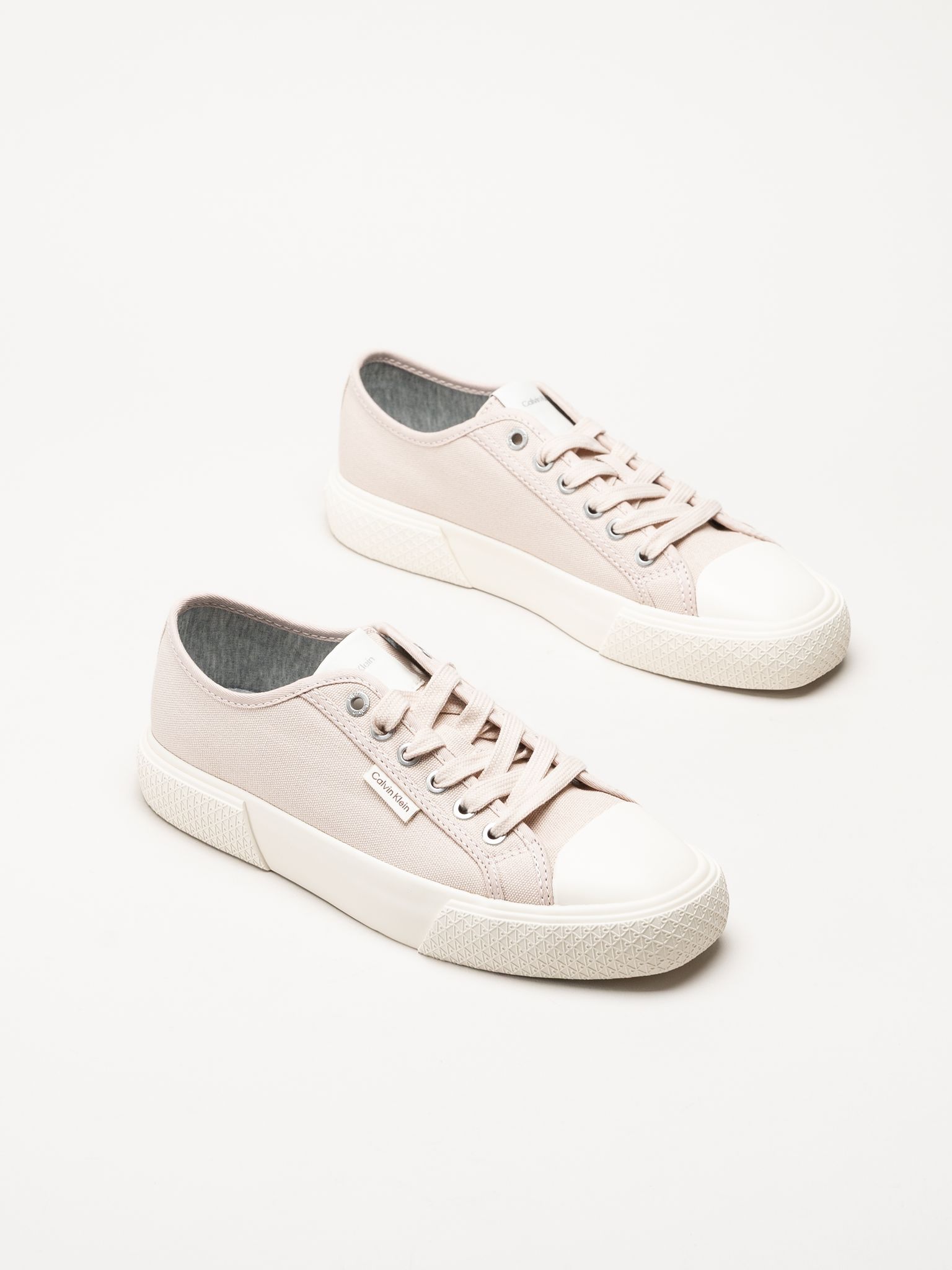 Calvin Klein - Vulc Low Lace Up - Rosa sneakers i canvas