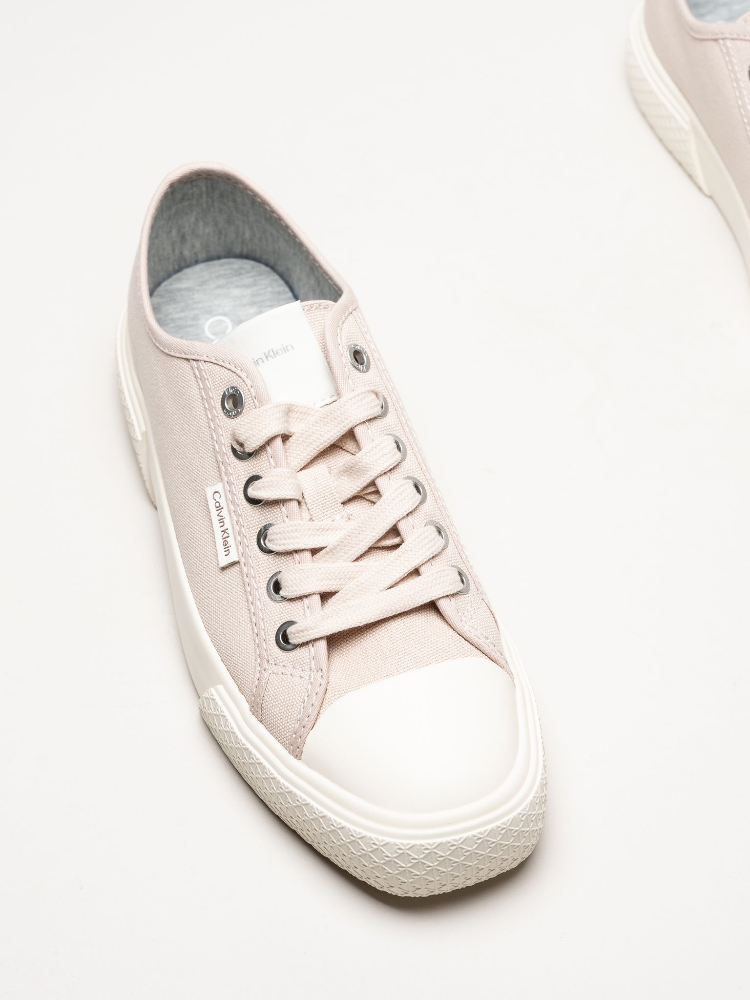 Calvin Klein - Vulc Low Lace Up - Rosa sneakers i canvas