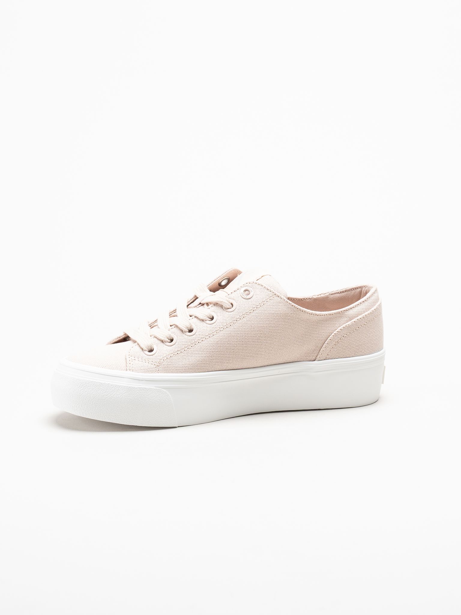 Calvin Klein - Vulc Flatform Low Canvas Mg - Ljusrosa platåsneakers i textil