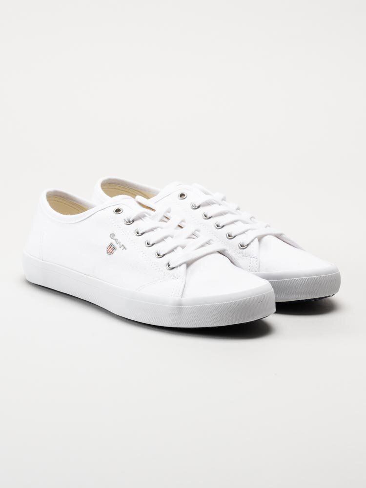 Gant Footwear - Pillox - Vita låga textilskor