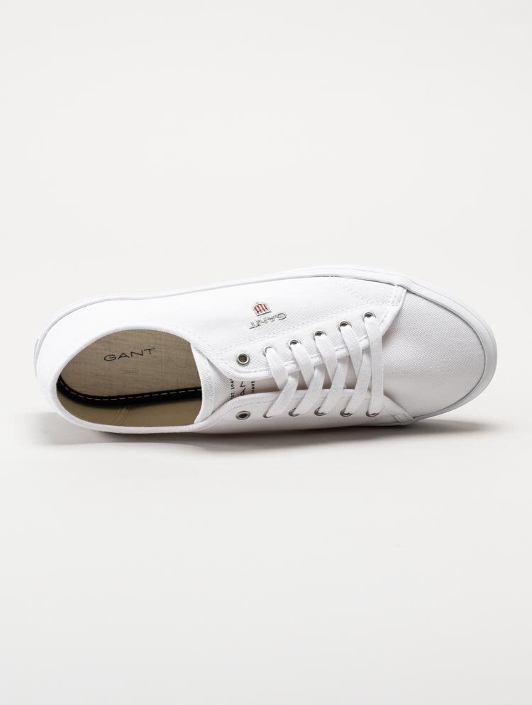 Gant Footwear - Pillox - Vita låga textilskor