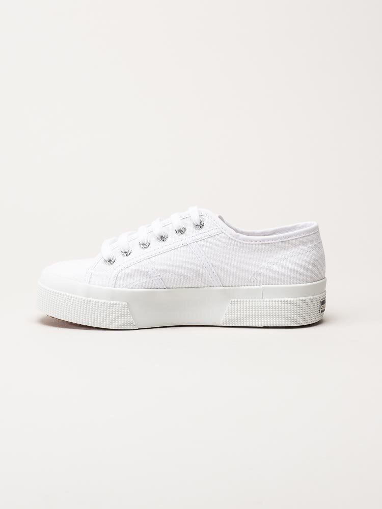 Superga - 2740 Platform - Vita platåsneakers i textil