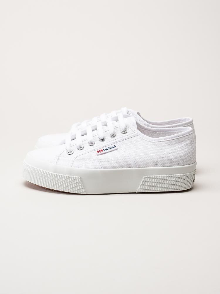 Superga - 2740 Platform - Vita platåsneakers i textil