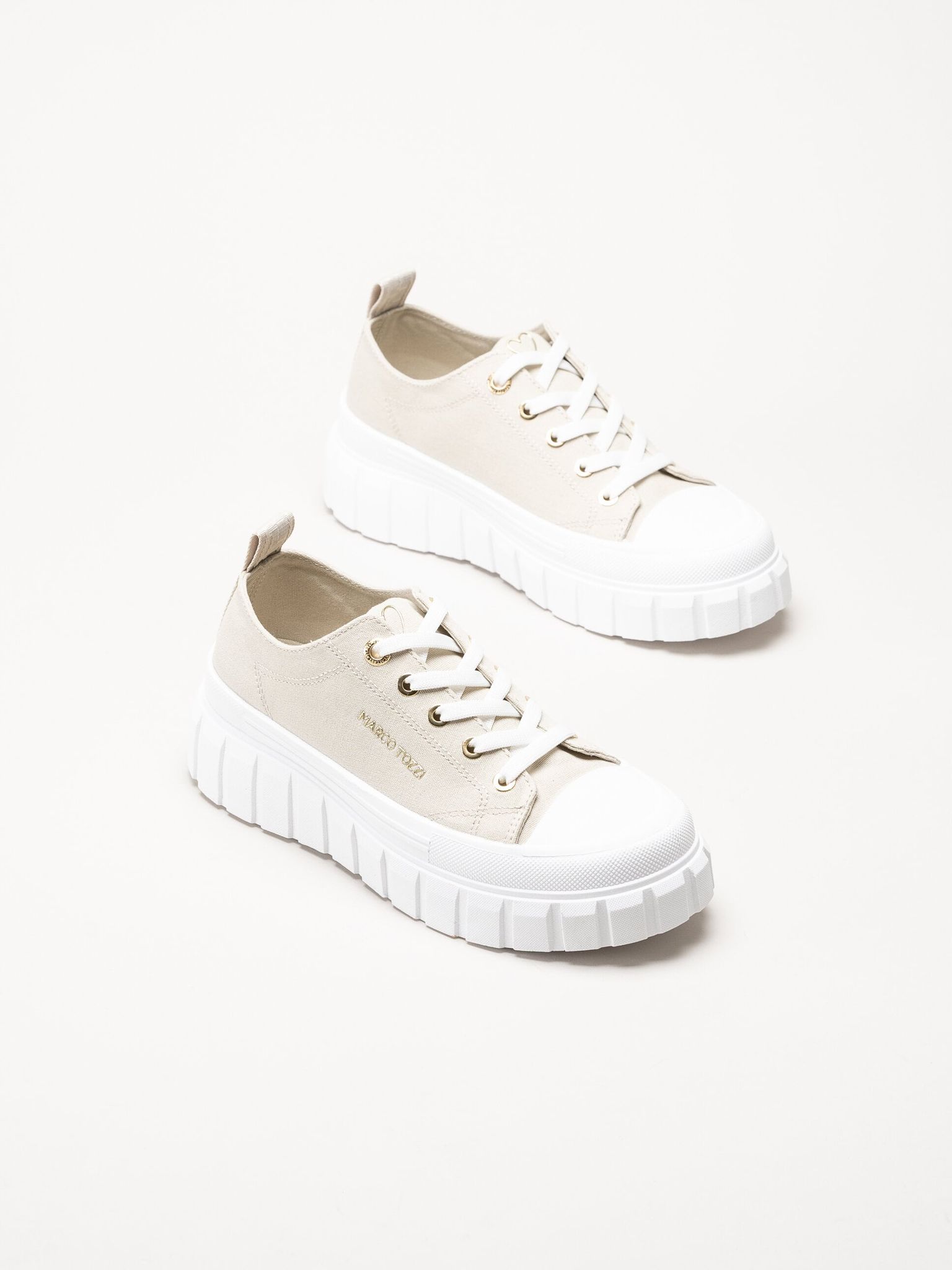Marco Tozzi - Beige chunky sneakers