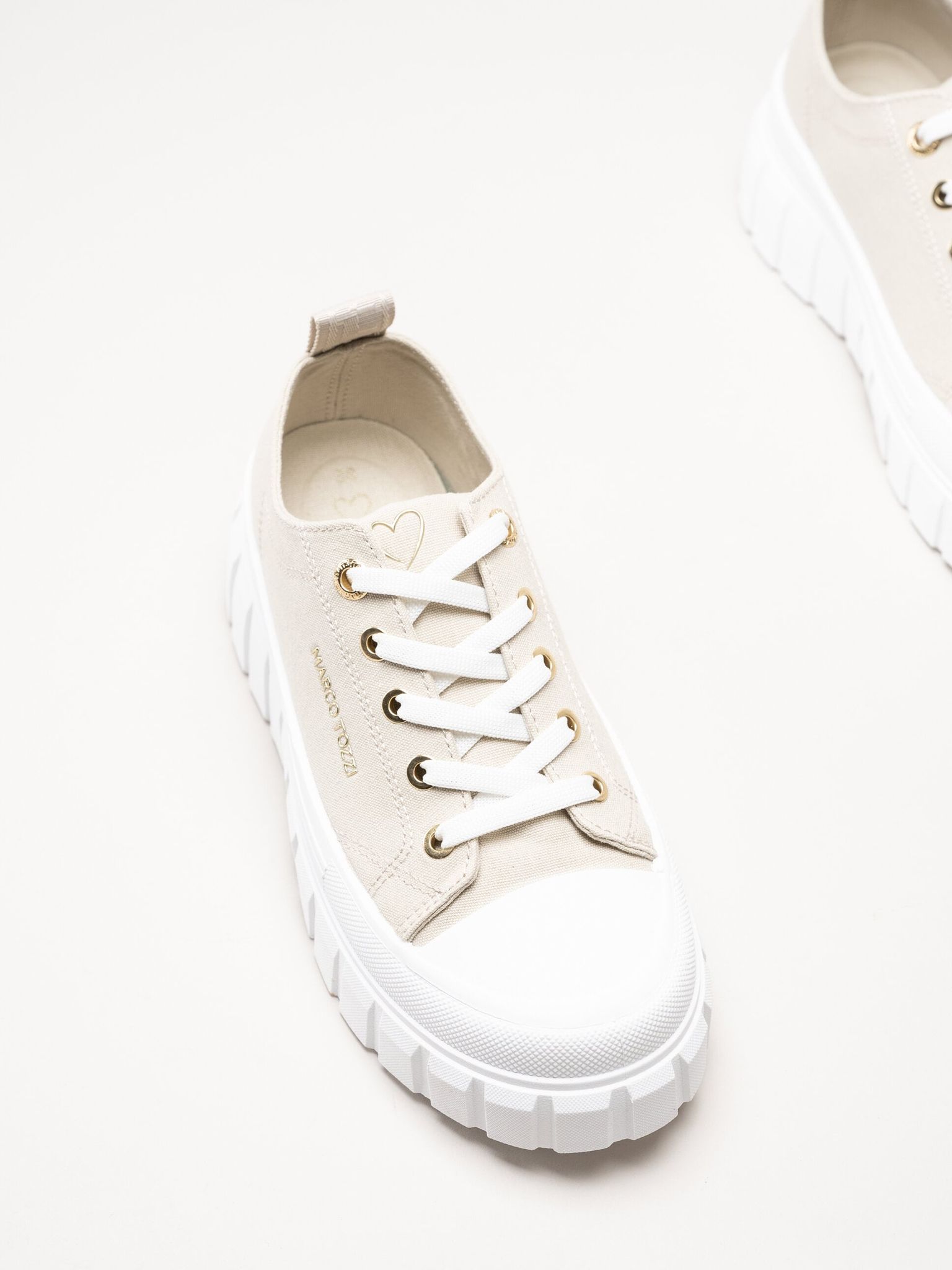 Marco Tozzi - Beige chunky sneakers