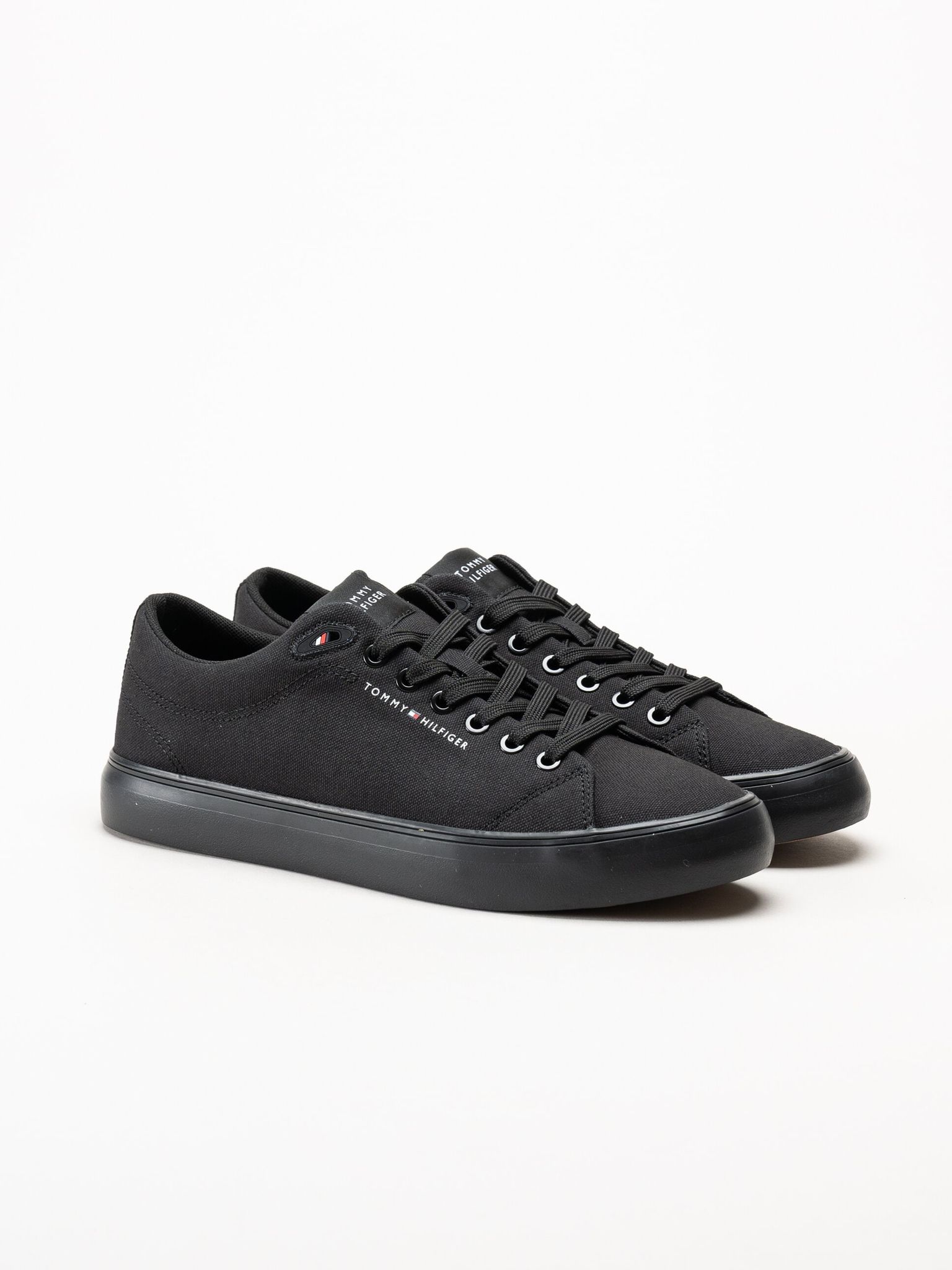 Tommy Hilfiger - Harlem Core II CVS - Svarta låga tygskor