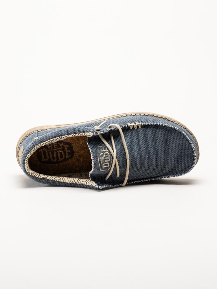 Hey Dude - Wally Braided - Blå snörskor i textil