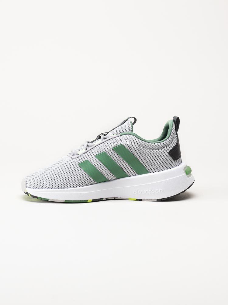 Adidas - Racer TR23 K - Grå sneakers med gröna stripes