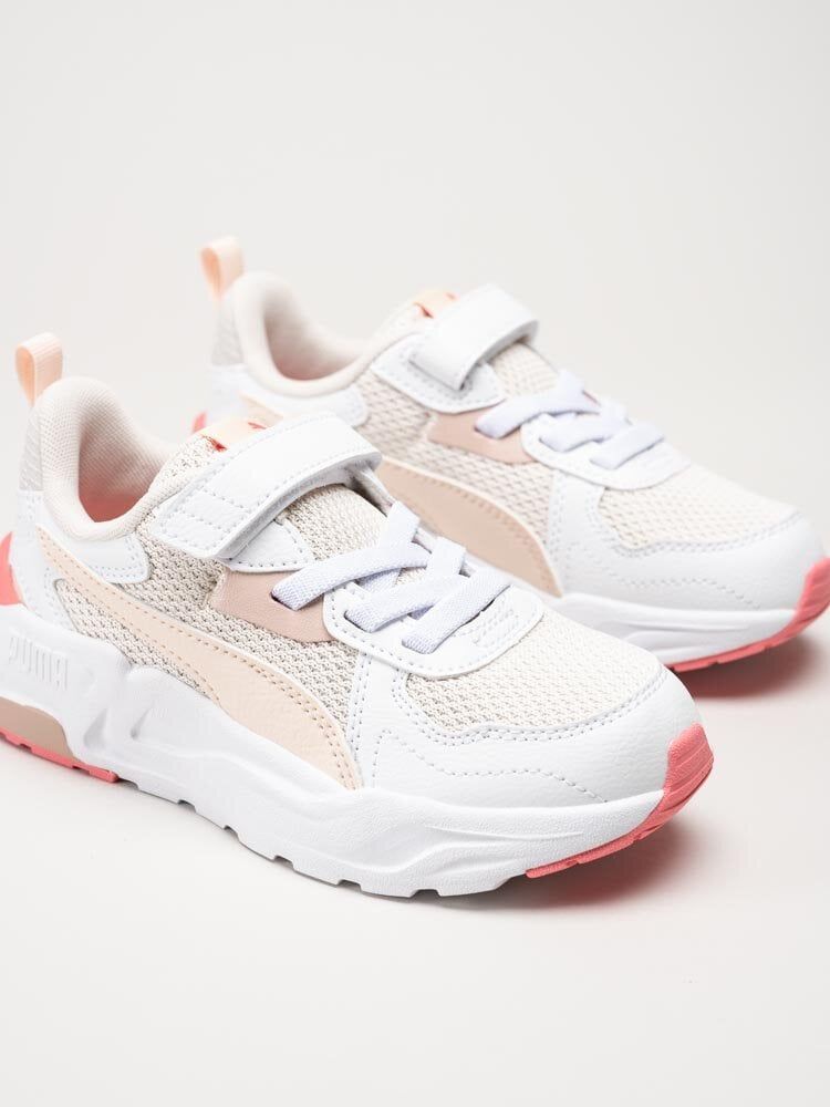 Puma - Trinity Lite AC - Beige multifärgade sneakers i textil