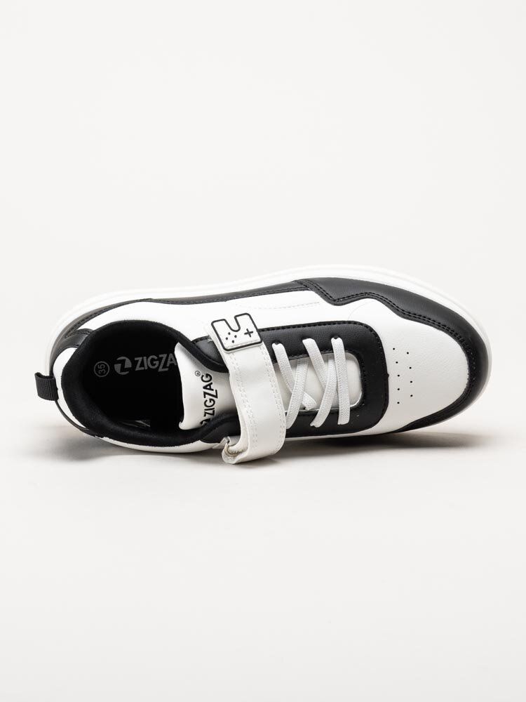 ZigZag - Lodus Kids Shoe - Svart-vita sneakers i skinnimitation