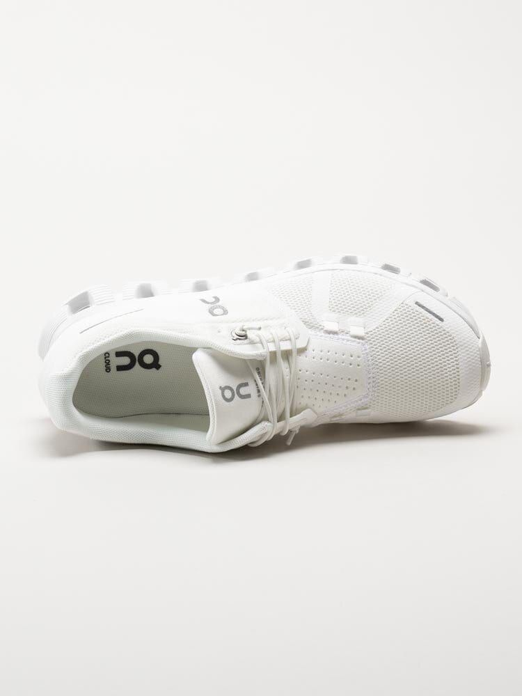 On - Cloud 5 - Vita sportiga sneakers i textil