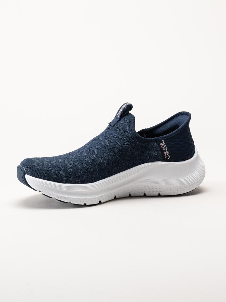 Skechers - Arch Fit 2.0 Slip Ins - Blå slip-ins sneakers i textil