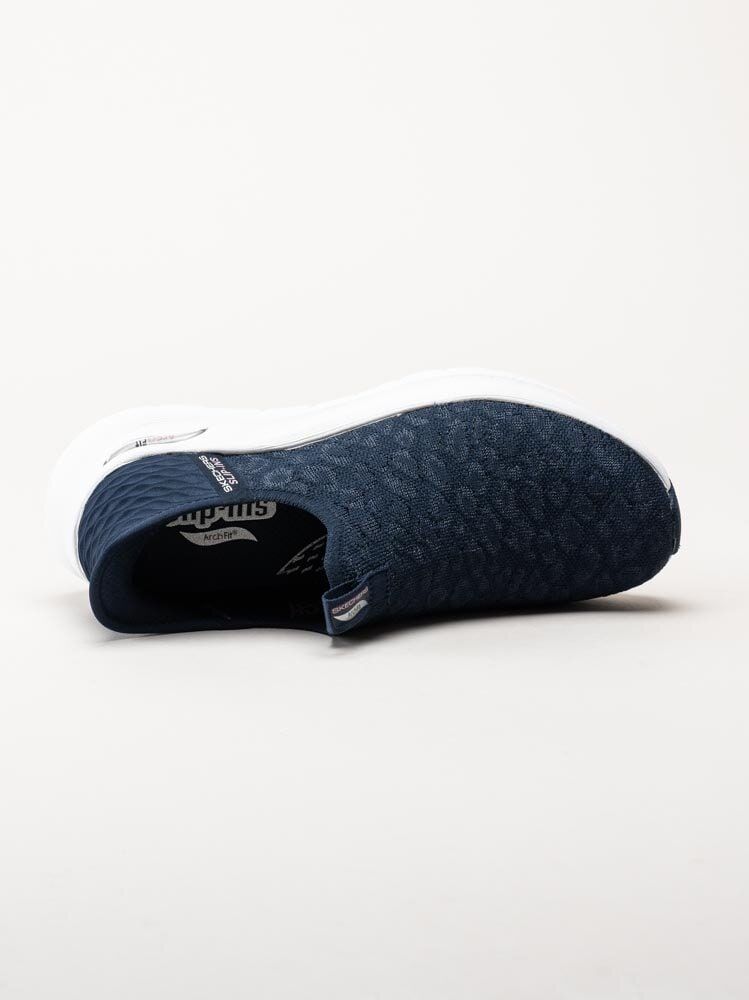 Skechers - Arch Fit 2.0 Slip Ins - Blå slip-ins sneakers i textil