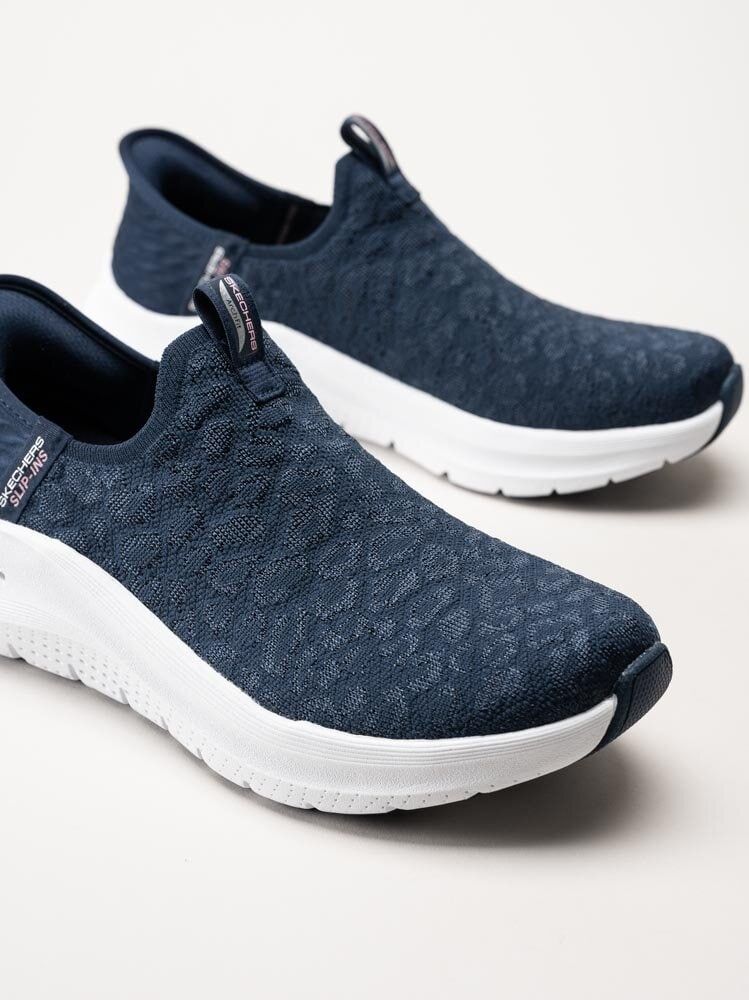 Skechers - Arch Fit 2.0 Slip Ins - Blå slip-ins sneakers i textil