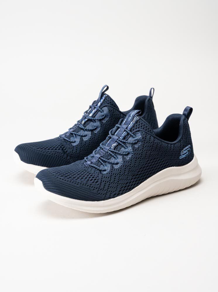 Skechers - Ultra Flex 2.0 - Blå sneakers i textil