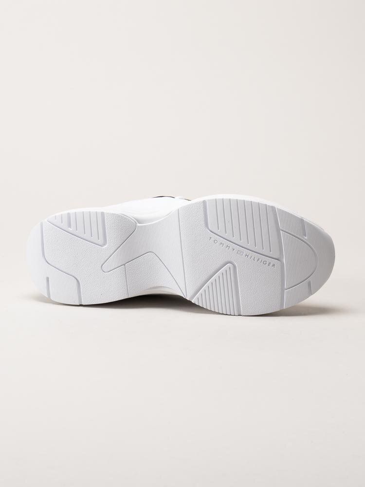 Tommy Hilfiger - Chunky Runner - Vita chunky sneakers i skinn och textil
