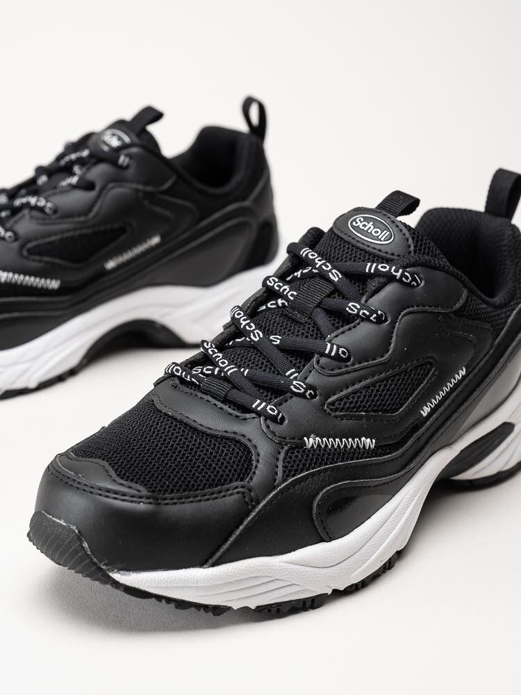 Scholl - Sprinter Snap - Svarta sportskor i textil