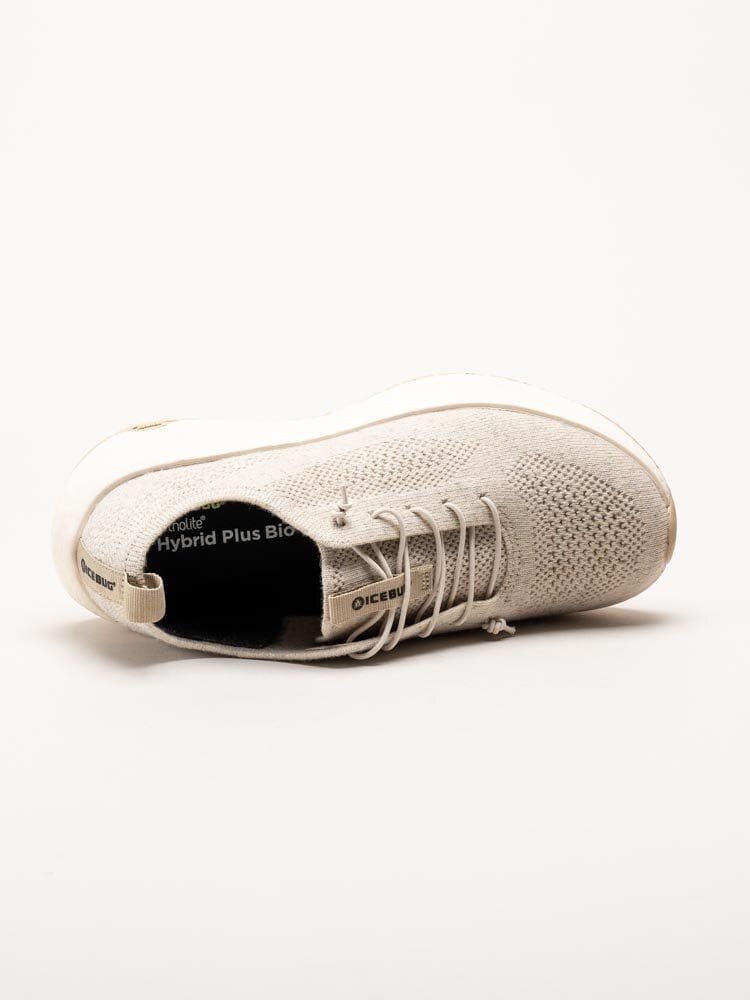 Icebug - Aura ReWool RB9X - Ljusbeige sportskor i ullblandning