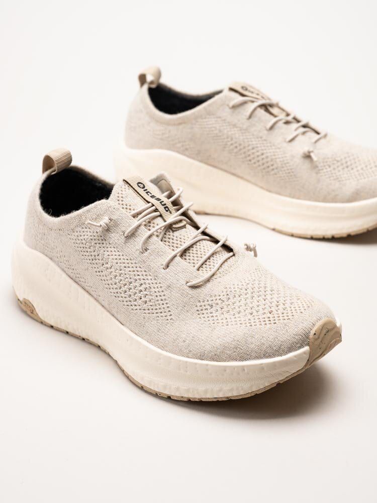 Icebug - Aura ReWool RB9X - Ljusbeige sportskor i ullblandning