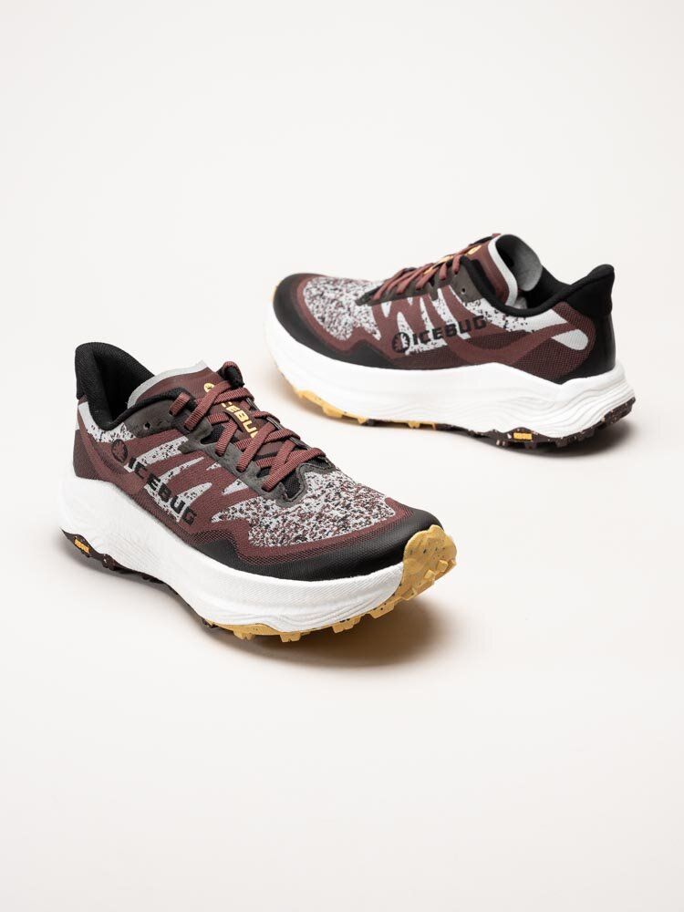 Icebug - Järv Womens RB9X - Mörkröda sportskor i slitstark textil