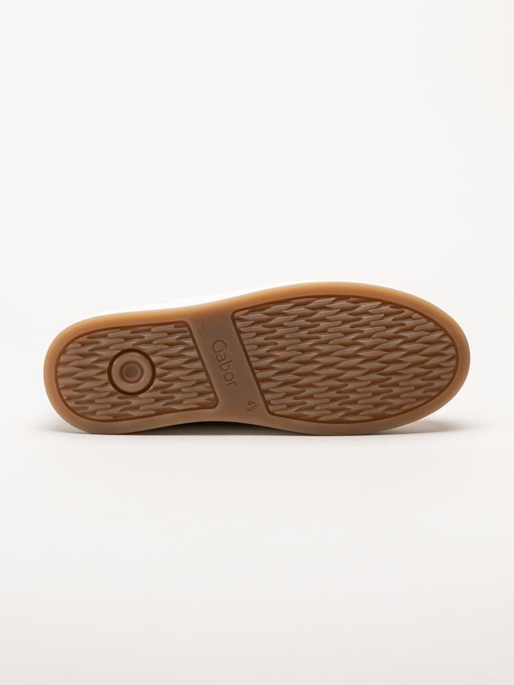Gabor - Vita sneakers i skinn och mocka