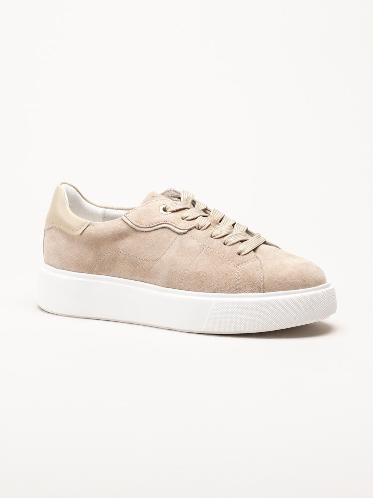 Dasia - Ardisia - Beige sneakers i mocka