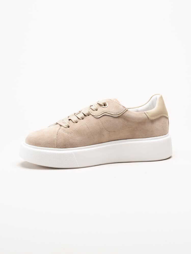 Dasia - Ardisia - Beige sneakers i mocka