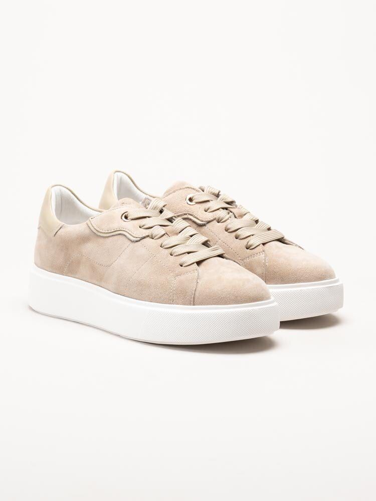 Dasia - Ardisia - Beige sneakers i mocka