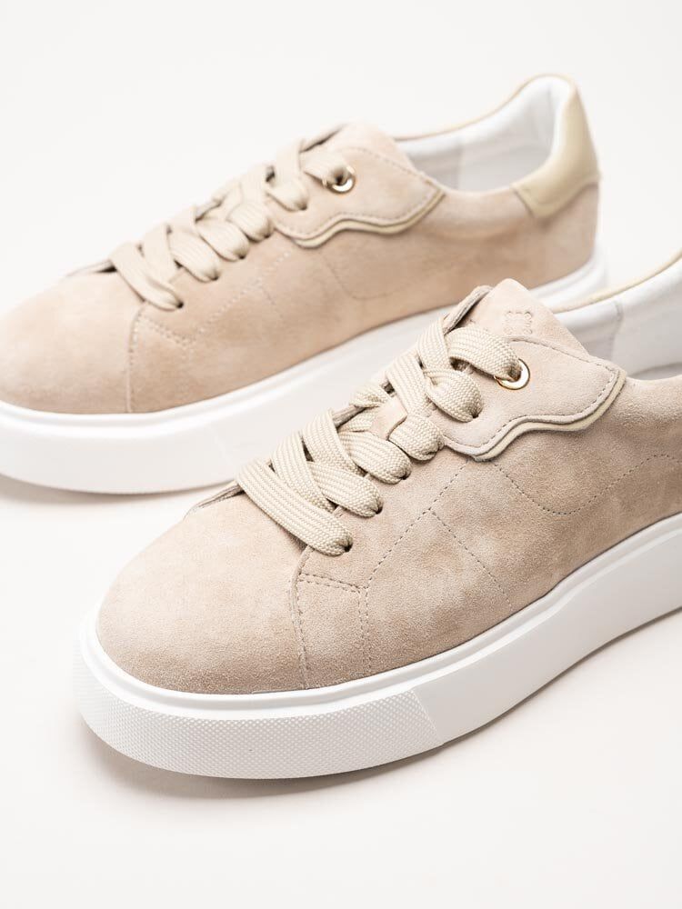 Dasia - Ardisia - Beige sneakers i mocka