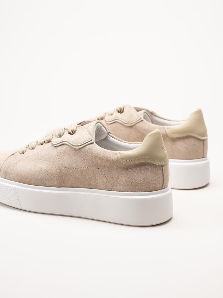 Dasia - Ardisia - Beige sneakers i mocka