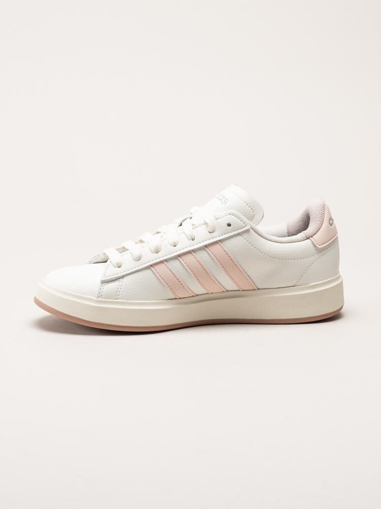 Adidas - Grand Court 2.0 - Vita sneakers i skinnimitation