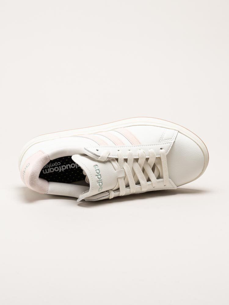 Adidas - Grand Court 2.0 - Vita sneakers i skinnimitation