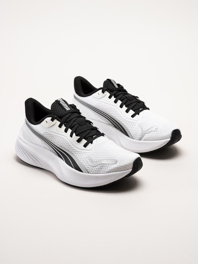 Puma - Pounce Lite - Vita löparskor i textil