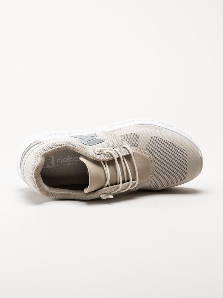 Rieker - Beige sportskor i textil