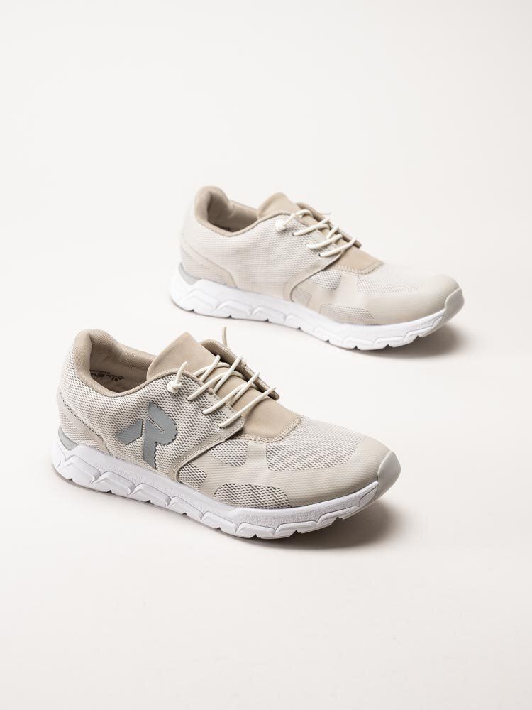 Rieker - Beige sportskor i textil