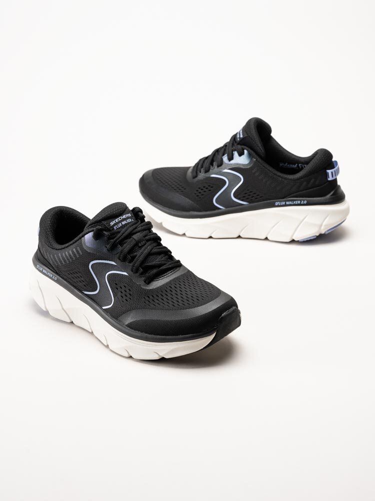 Skechers - DLux Walker 2.0 Active Pace - Svarta sportiga sneakers