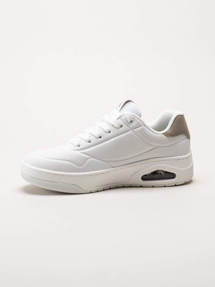 Skechers - Uno Court - Fast Break - Vita låga sneakers i skinnimitation