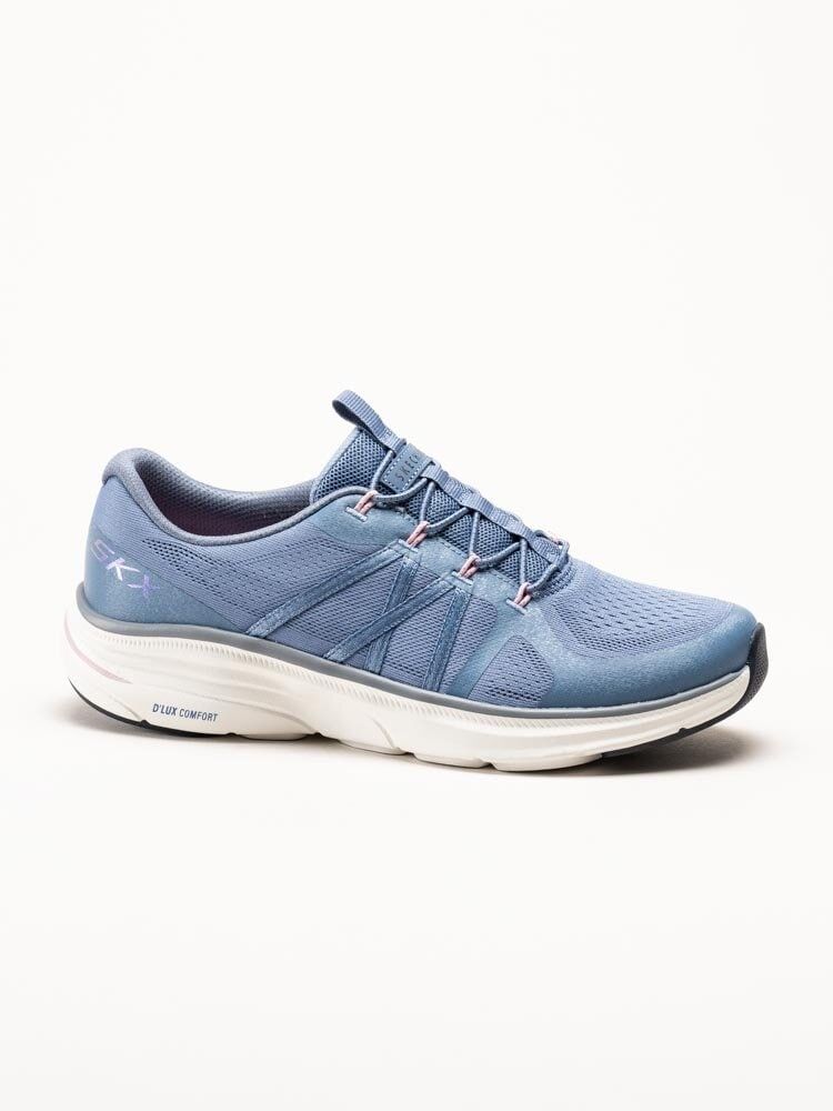 Skechers - DLux Comfort 2.0 - Blå sportiga sneakers