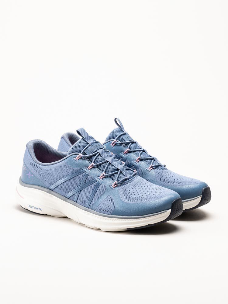 Skechers - DLux Comfort 2.0 - Blå sportiga sneakers
