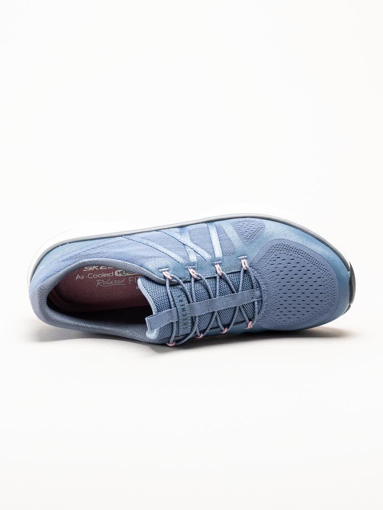 Skechers - DLux Comfort 2.0 - Blå sportiga sneakers