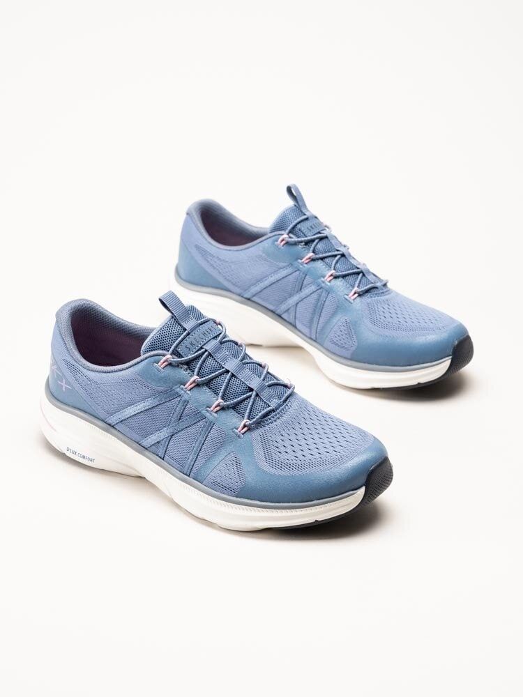 Skechers - DLux Comfort 2.0 - Blå sportiga sneakers