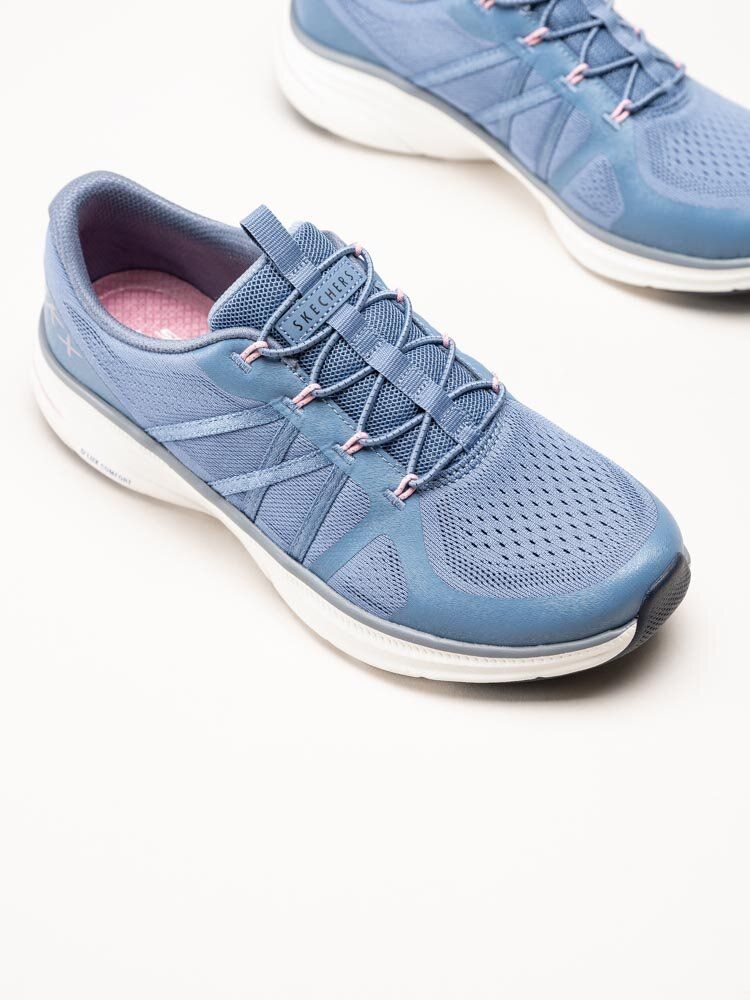 Skechers - DLux Comfort 2.0 - Blå sportiga sneakers