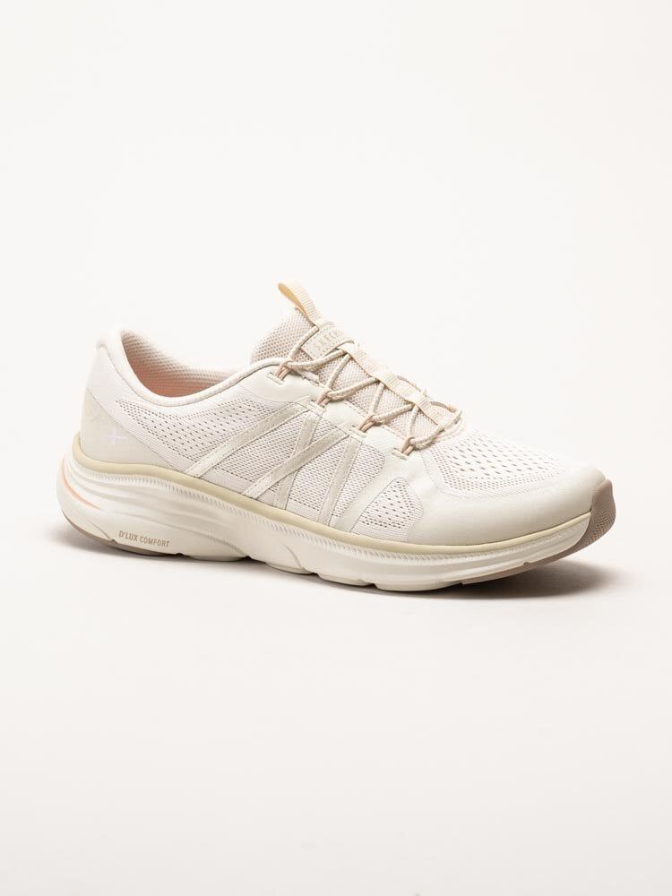 Skechers - DLux Comfort 2.0 - Beige sportiga sneakers