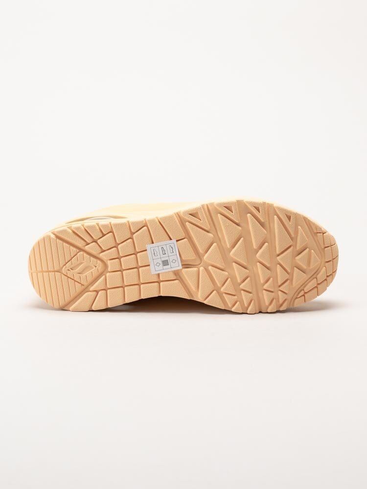 Skechers - Uno - Stand On Air - Gula sneakers i skinnimitation