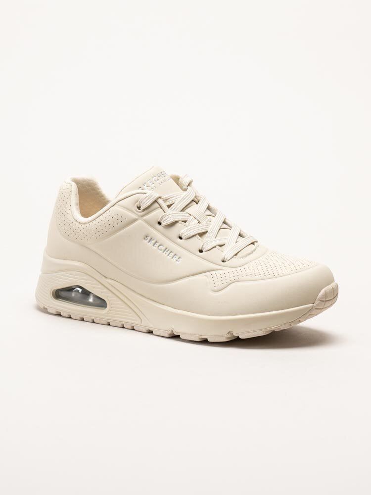 Skechers - Uno - Stand On Air - Off white sneakers i skinnimitation