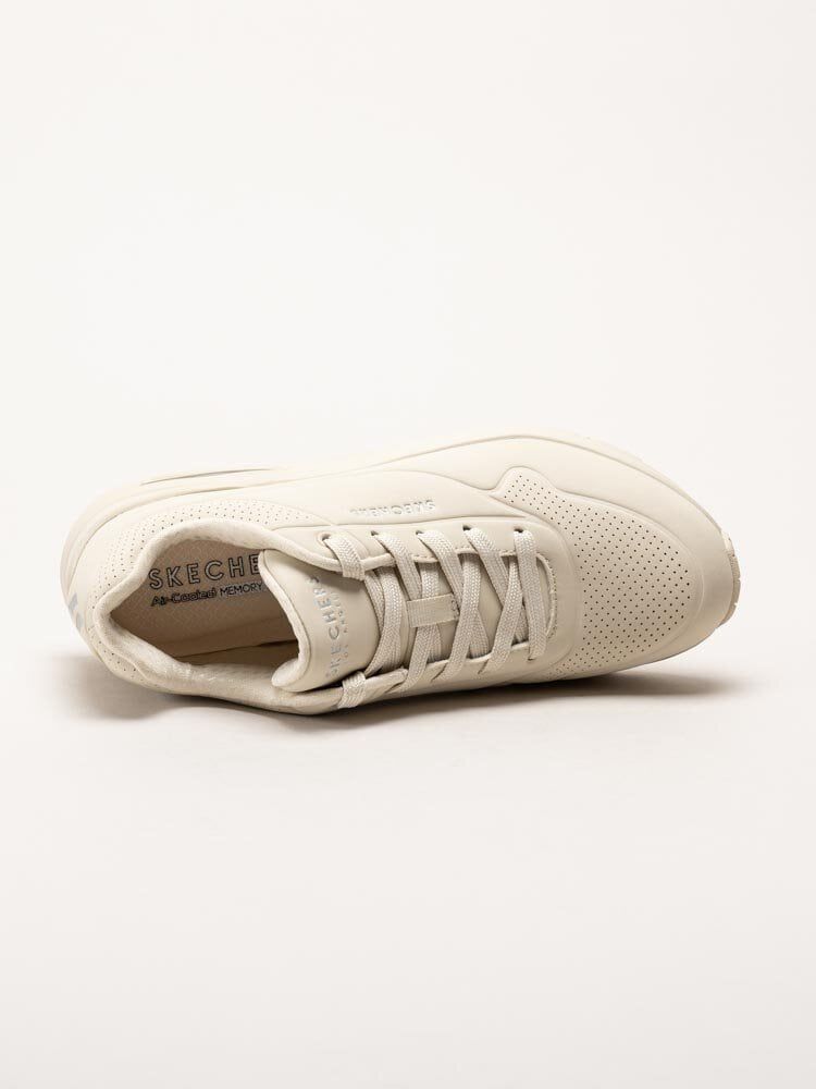 Skechers - Uno - Stand On Air - Off white sneakers i skinnimitation