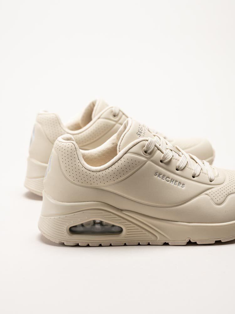 Skechers - Uno - Stand On Air - Off white sneakers i skinnimitation