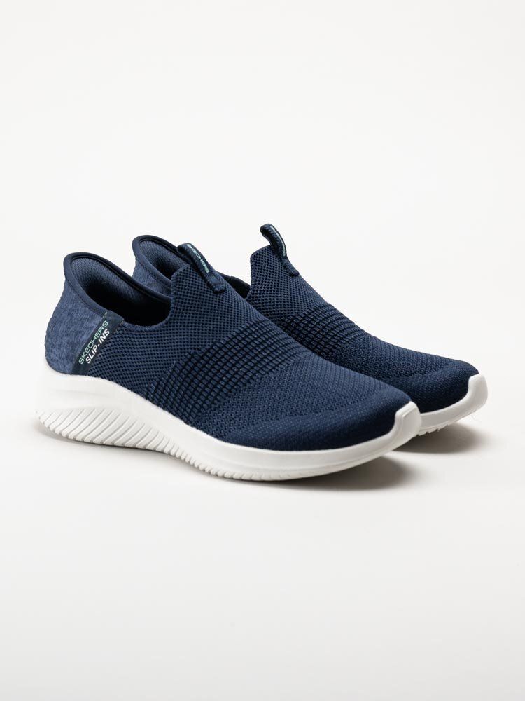 Skechers - Ultra Flex 3.0 - Marinblå slip-ins sneakers i mesh