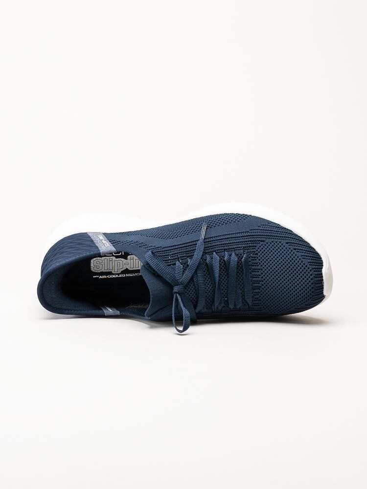 Skechers - Ultra Flex 3.0 - Brilliant - Navyfärgade slip-ins sneakers i textil